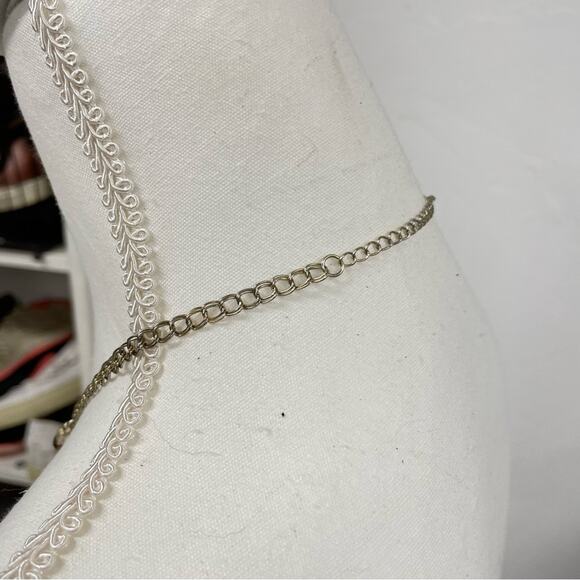 Gold Tone Brown & Clear Beaded Pendant Necklace Boho - Picture 5 of 9